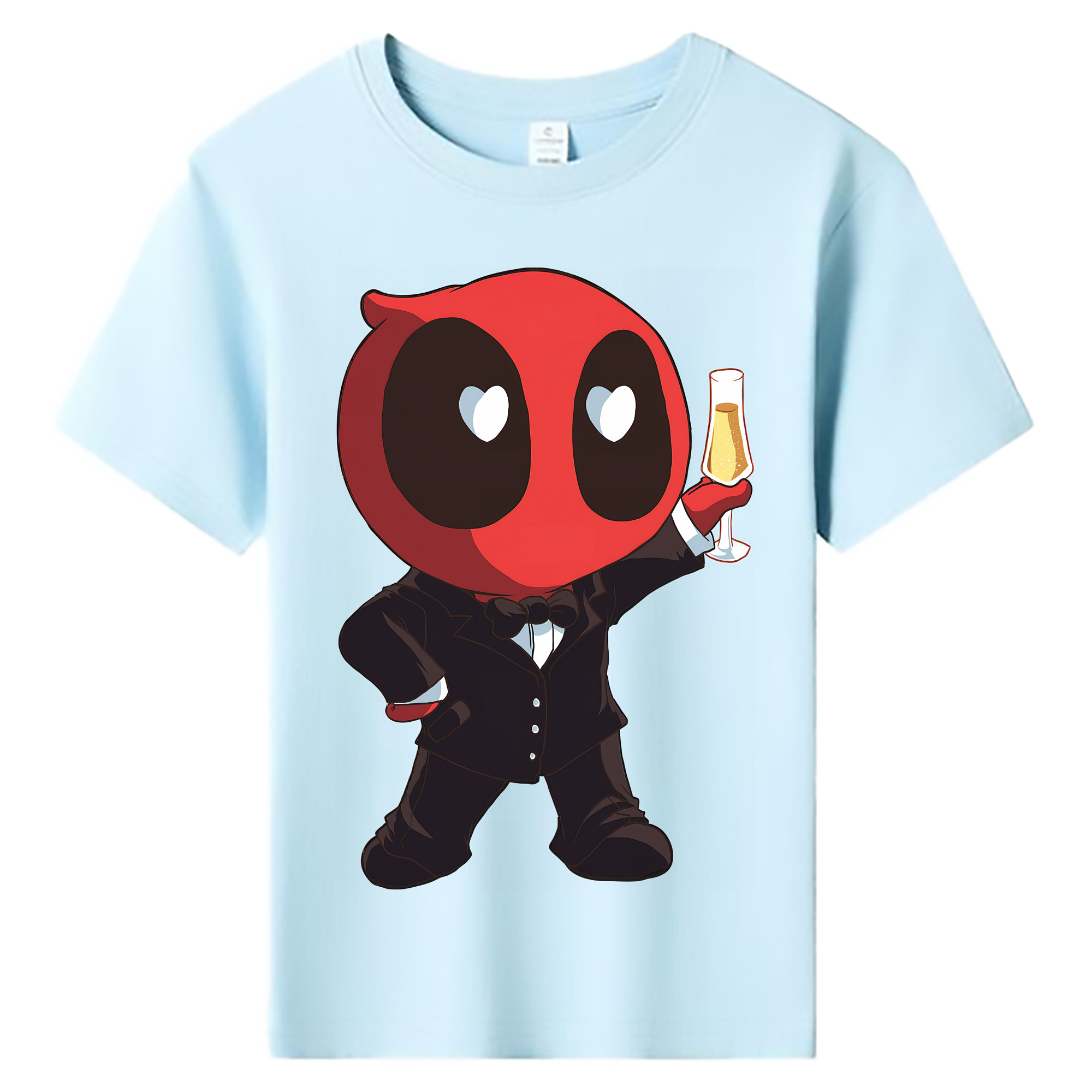 （画像用） Deadpool デッドプール 綿100％キッズTシャツ（フロントプリント）